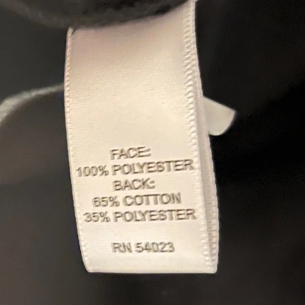 Banana Republic Men’s Quarter Zip Snap Pullover Black Fleece Top Size Large